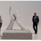 Boceto de la escultura de José Antonio Navarro que se hará en mármol de Macael.