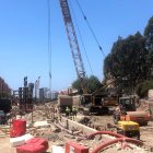 Obras del soterramiento a su paso por El Puche