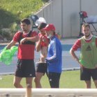 Guti dando instrucciones este martes en el campo Anexo.