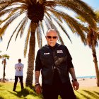 George Christie, protagonista, y David Oviedo, malagueño que aparacerá como actor en la serie.