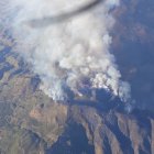 Las Llamas desataron una columna de humo visible desde puntos relativamente lejanos, como Águilas, en Murcia.