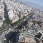 Vista aérea de la confluencia de Paseo y Rambla