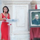 Marta Bosquet, ayer domingo en el homenaje a Blas Infante.