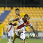 Saveljich en el partido de Santo Domingo ante el Alcorcón de Fran Fernández.