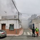 Inmediaciones del lugar del incendio.