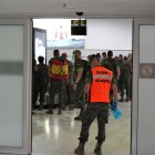 Legionarios de la primera rotación de regreso