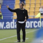Fran Fernández en el partido frente al Almería en Alcorcón.