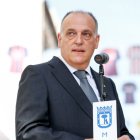 El presidente de la Liga profesional, Javier Tebas.