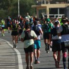 Entrada de los corredores a la base en 2019