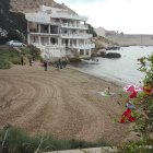 Patera en San Juan de los Terreros esta mañana.