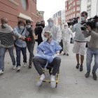 El jugador gaditano el día que abandonó el hospital.