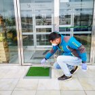 Labores de desinfección en el Puerto de Almería.