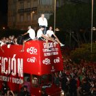 Alfonso García se dirige a la afición en la Plaza de las Velas.