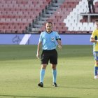Arcediano Monescillo en el Almería-Las Palmas (0-1).