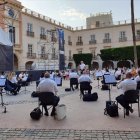 Concierto de la Banda Municipal de Müsica de Almería, el pasado julio en la Plaza Vieja.