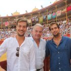 Oscar Martínez (Casa Chopera), junto a sus hijos, Borja y Guillermo.