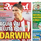 La portada del diario Record con Darwin Núñez como gran protagonista.