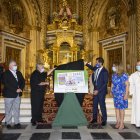Presentación del cupón con la imagen de la Virgen del Mar.
