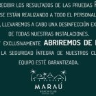 Comunicado emitido por Maraú.