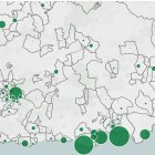 Mapa de casos positivos por PCR detectados en la provincia de Almería.