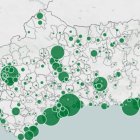 Diagnosticados por PCR en la última semana en los municipios andaluces.