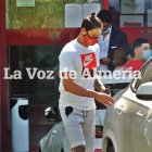 Darwin Núñez, en el momento de abandonar el club del Almería.