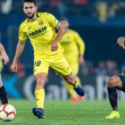 El jugador del Villarreal en el partido frente al Barça.