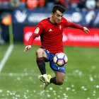 Aitor Buñuel en un partido con Osasuna en El Sadar.