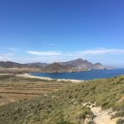Los Genoveses, ensenada cerrada por cerros de origen volcánico.