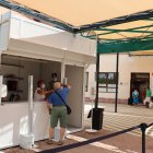 Controles de acceso al Hospital de Poniente.