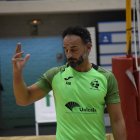 Manolo Berenguel con el equipo en el Moisés Ruiz.