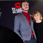 Miguel Larraya y Andrea G. Bermejo, directores del documental, en la Seminci de Valladolid.