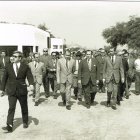 El ministro Alfredo Sánchez Bella, junto al alcalde de Vera, José Salas Bolea y León Van Rentergem en 1971.