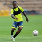 Jonathan Silva en un entrenamiento con Las Palmas.