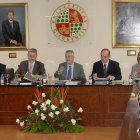 Foto del acto cuando se aprobó Medicina para Almería en 2010.