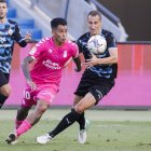 Una jugada del partido.