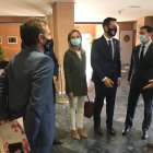 La delegada del Gobierno  un acto sanitario sobre Medicina y Deporte en el Auditorio Municipal Maestro Padilla.