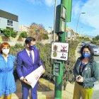 El alcalde junto a las presidentas de Altea y Dárata descubrieron la señalética