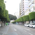Imagen del Paseo de Almería durante el primer estado de alarma.