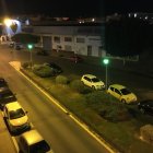 Imagen captada a las once de la noche de este domingo.