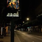 Imagen de la capital durante el toque de queda.