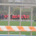 Charla en la hierba.