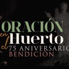 Cartel anunciador de los actos del 75 aniversario de la Oración.