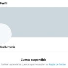 La cuenta de Twitter de la Catedral, suspendida.