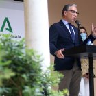 Elías Bendodo, este viernes en Málaga.