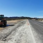 Maquinas trabajando en una zona de la Autovía del Almanzora en noviembre de 2019.