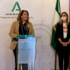 La consejera de Agricultura, Ganadería, Pesca y Desarrollo Sostenible en la presentación.