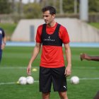 Juan Villar en el campo Anexo.