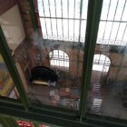 Interior de la antigua estación del ferrocarril durante las obras