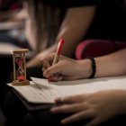 Una joven durante una de las pruebas del certamen.
